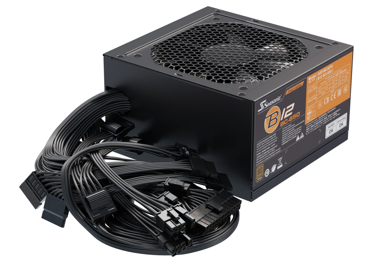 Seasonic B12 BC - 650 Power Supply 650 Watts | A651BCAFH - Vektra Computers LLC Seasonic B12 BC - 650 Power Supply 650 Watts | A651BCAFH - Vektra Computers LLC